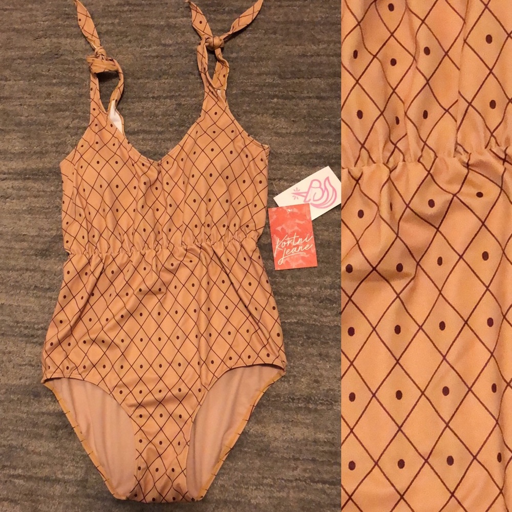 Kortni jeane High Waisted one piece Swimsuit